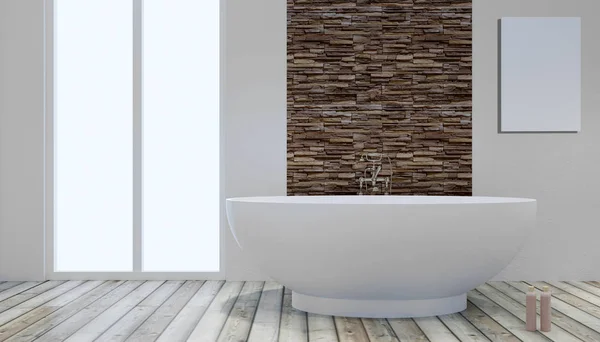 Baño moderno. Renderizado 3D — Foto de Stock
