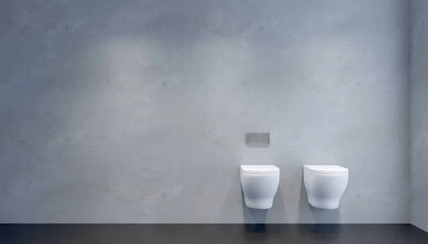Moderní koupelna. 3D vykreslování — Stock fotografie