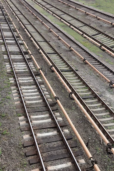 I binari della metropolitana. Metropolitana — Foto Stock