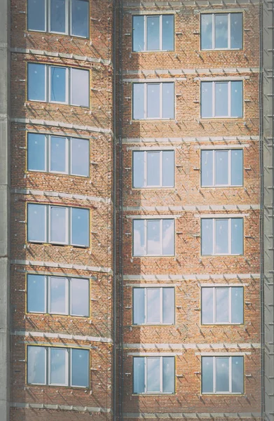 Façade du bâtiment de la maison. maquette — Photo