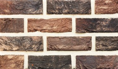 Doku doğal tuğla. Malzemeler karşı karşıya