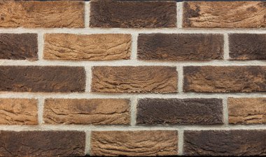 Doku doğal tuğla. Malzemeler karşı karşıya