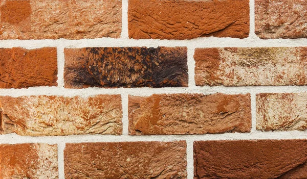 Textura de tijolo natural. Enfrentando materiais — Fotografia de Stock