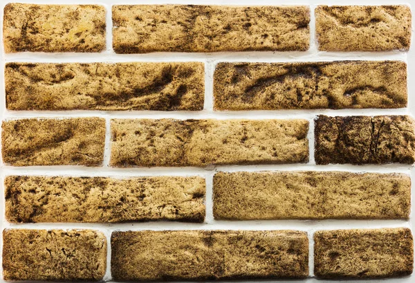 Doku doğal tuğla. Malzemeler karşı karşıya