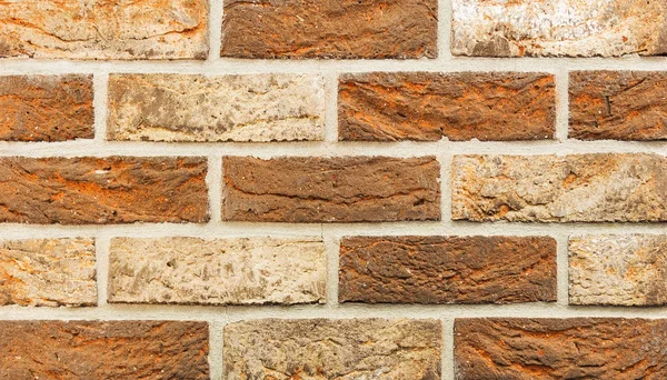 Textura de tijolo natural. Enfrentando materiais — Fotografia de Stock