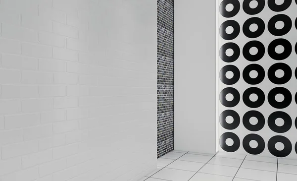 私人住宅的浴室 现代设计 新房间3D渲染 — 图库照片