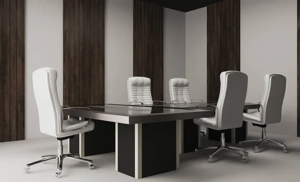 オフィスビルの大きなインテリア 現代的なデザイン 3Dレンダリング — ストック写真