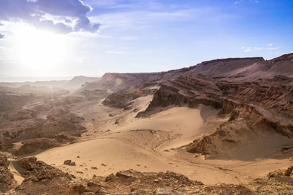 Moon valley, Pustynia Atakama, Chile (Valle de la Luna) — Zdjęcie stockowe