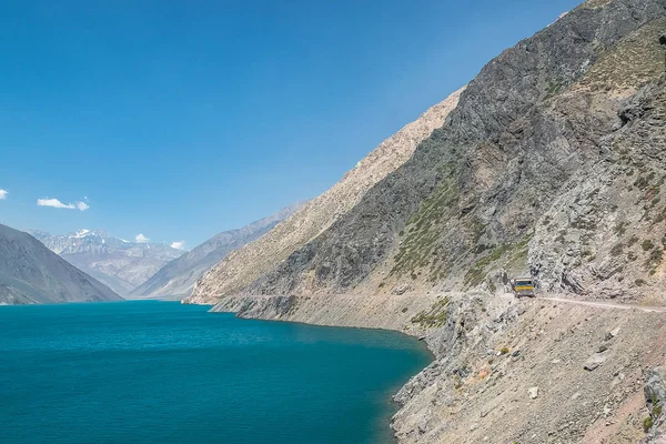 Embalse el yeso, Cajon del Maipo, Santiago, Chile — Stock fotografie