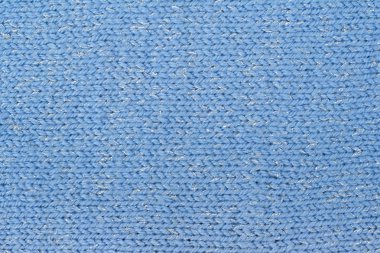 Örme yün kumaş mavi doku. Arka plan.