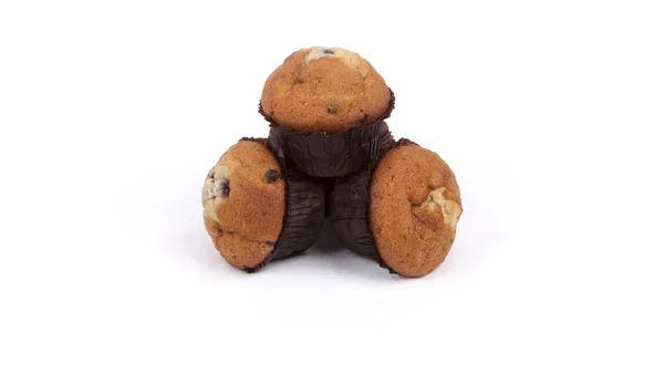 Trio of Blueberry muffin — Stock Photo, Image