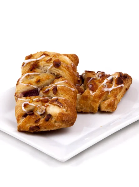 Cherry Bakewell pastry — Stock Photo, Image