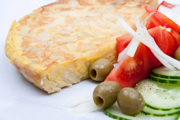 Tradiční Španělská Bramborová Omeleta — Stock fotografie