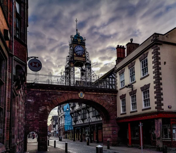 Chester Clock Chester Cheshire Großbritannien — Stockfoto