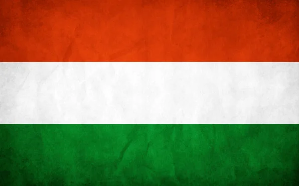 Гранж Флаг Венгрии — стоковый вектор