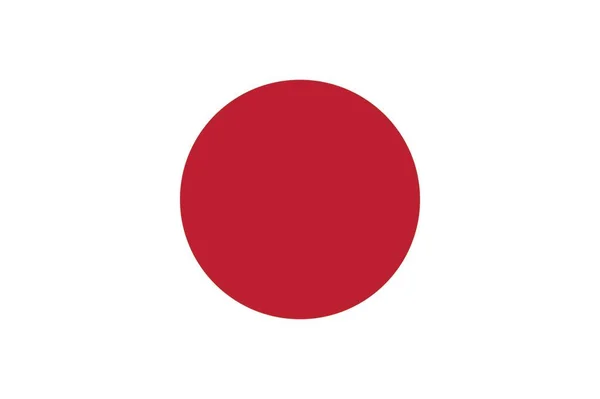 Die Flagge Japans — Stockvektor