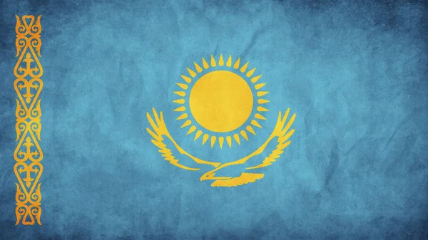 Drapeau Grunge Kazakhstan — Image vectorielle