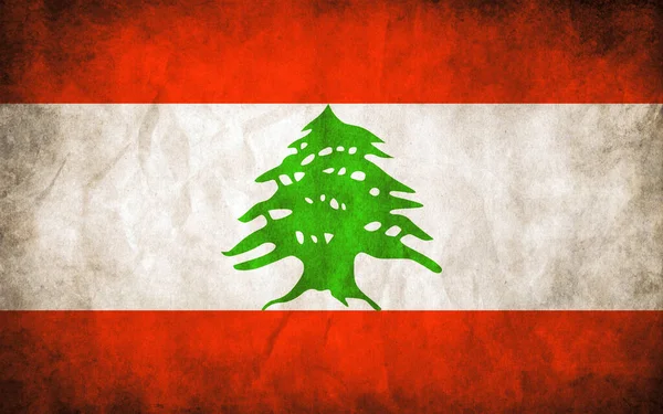 Bandiera Grunge Del Libano — Vettoriale Stock