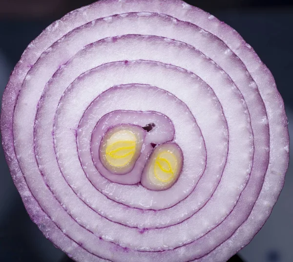 Close Photo Red Onion — Stock Photo, Image