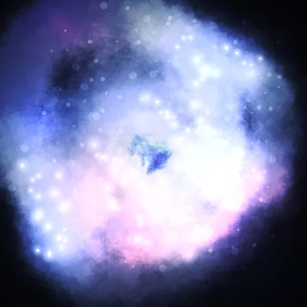 Stjärnklar bakgrund, rika stjärniga bilda nebulosa — Stockfoto