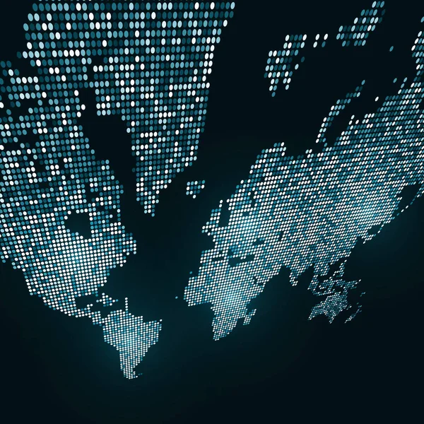 Imagen tecnológica del globo terráqueo — Archivo Imágenes Vectoriales