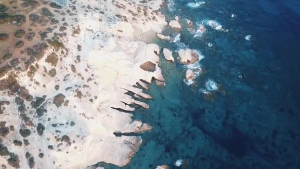 Belle vue aérienne sur la mer — Video