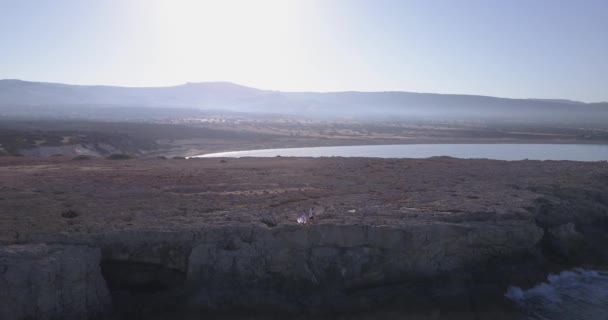 Bela vista aérea mar — Vídeo de Stock