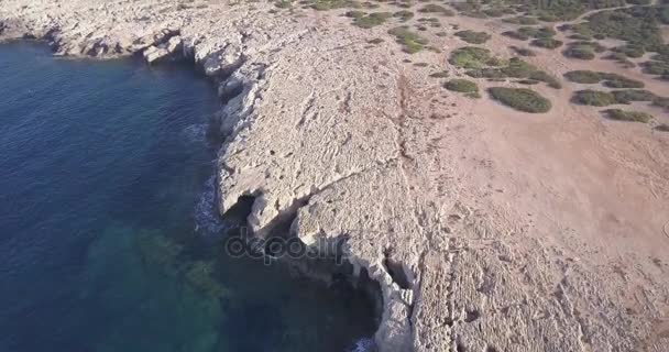 Bela vista aérea mar — Vídeo de Stock