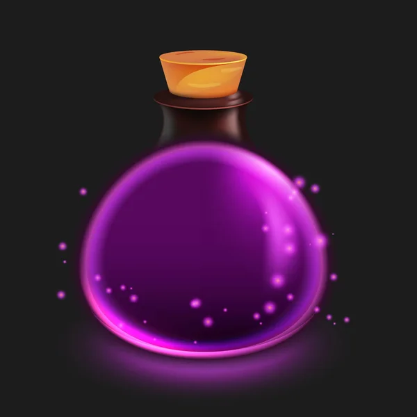 Bouteille magique de potion — Image vectorielle