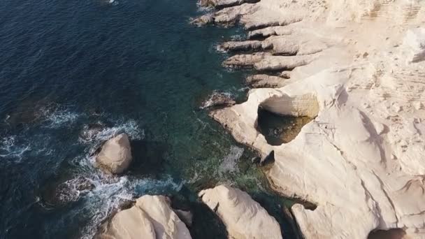 Bela vista aérea mar — Vídeo de Stock