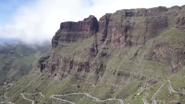 Schönes Luftpanorama über Teneriffa — Stockvideo