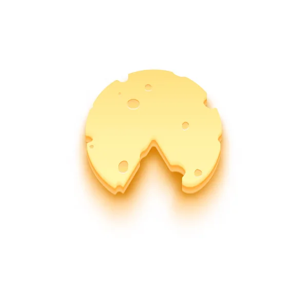 Piece of cheese icon — Stock Vector