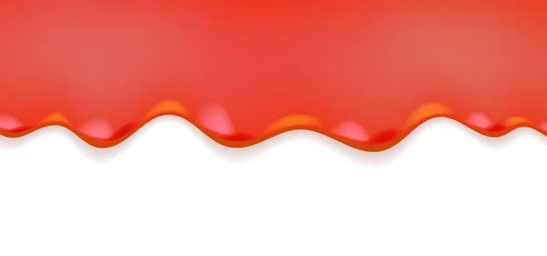 Rojo goteo patrón de limo — Vector de stock