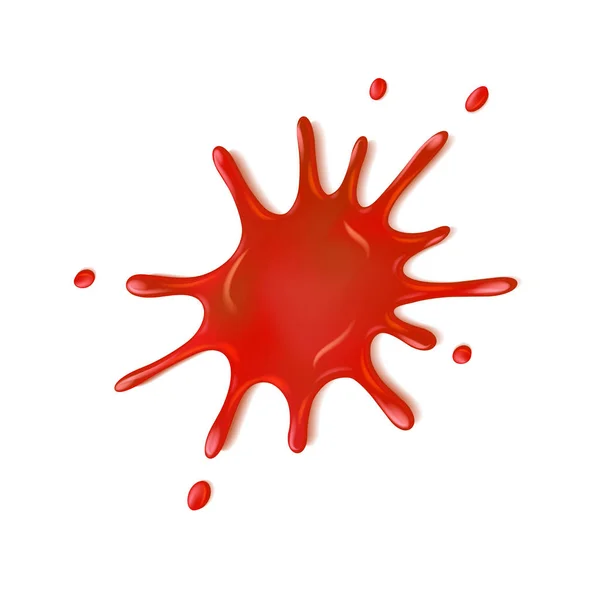 Salpicaduras de sangre realistas — Vector de stock