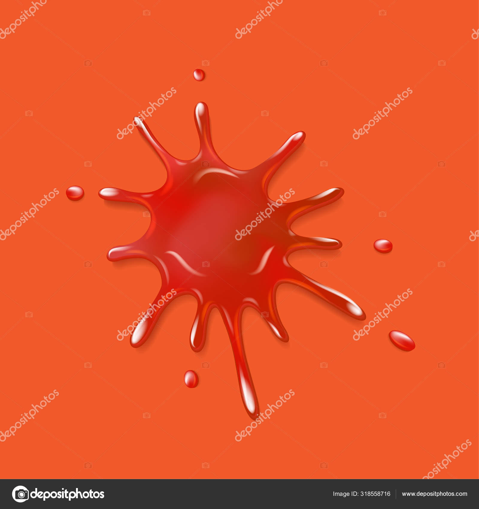 Realistic blood spatter Stock Vector Image by ©majcot #318558716