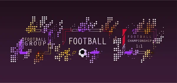 Ποδόσφαιρο πρωτάθλημα απεικόνιση — Διανυσματικό Αρχείο