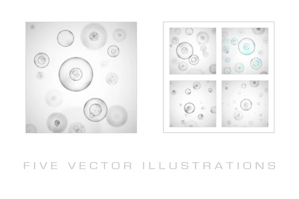 Science achtergrond met cellen — Stockvector