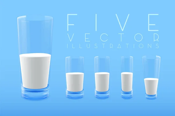 Glas Milch — Stockvektor
