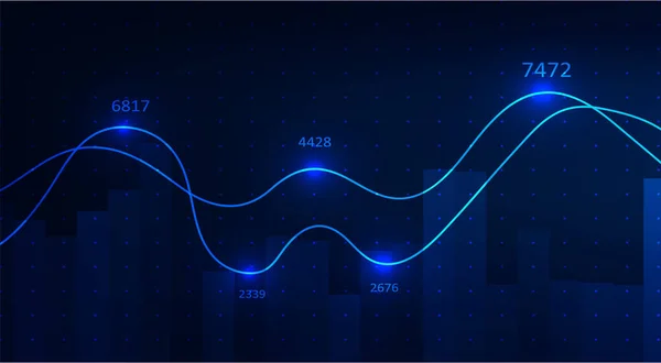 Abstracte infographics visualisatie — Stockvector