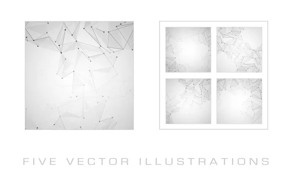 Abstract polygonal space — Stock Vector