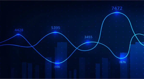 Visualisation infographique abstraite — Image vectorielle