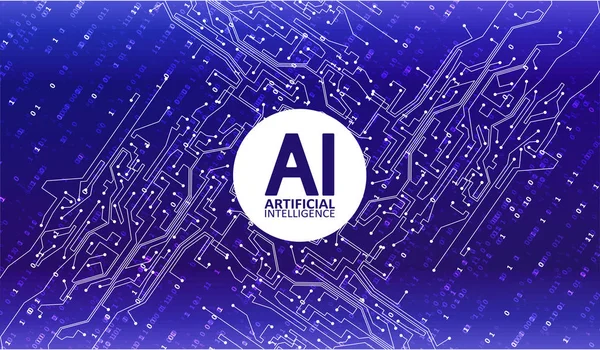 Artificial Intelligence illustration — Stock Vector