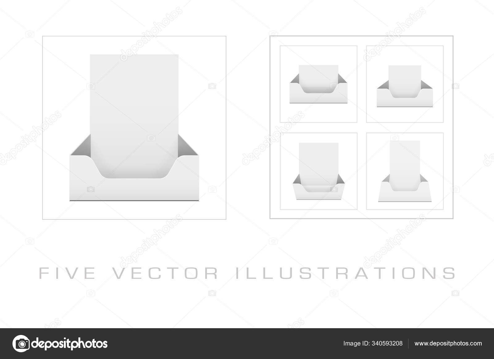 Blank brochure holder template for designers Stock Vector by ©majcot