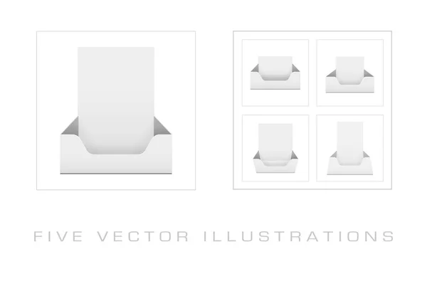 Plantilla de soporte de folleto en blanco para diseñadores — Vector de stock