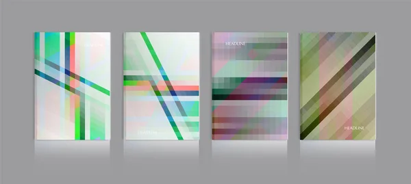 Modèles Affaires Pour Brochure Couverture Dépliant Composition Abstraite Avec Éléments — Image vectorielle