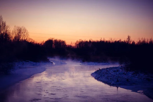 Street Terrible Cold River Beauty — Stock Photo, Image