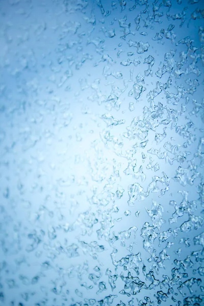 Blue Snow Texture Glass — Stock Photo, Image