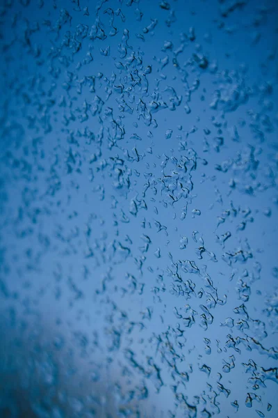ガラスの青い雪のテクスチャ — ストック写真