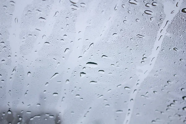 Texture Drop Water Glass New — Stock Photo, Image