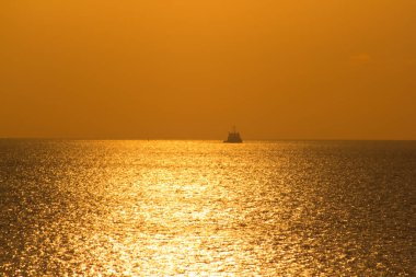 Finlandiya Körfezi (Leningrad region yaz sunset)